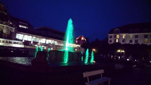 Kolorowa fontanna w Sopocie, mokunka