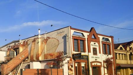 Mural na piekarni w Częstochowie - zdjęcie