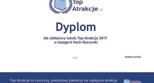 Drukowany Dyplom dla Top Atrakcji 2017 - zdjęcie