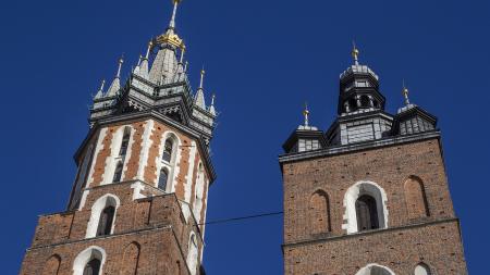 Wieża Mariacka i hejnał w Krakowie - zdjęcie