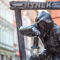 Gwarek na deptaku w Tarnowskich Górach