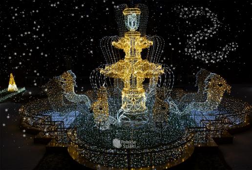 Królewski Ogród Światła Wilanów - cudna fontanna