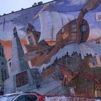 Ulica Piotrkowska, mural