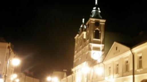 Rzeszów nocą, łukasz i Gocha