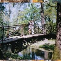 romantyczny mostek w parku, Katarzyna Jamrozik