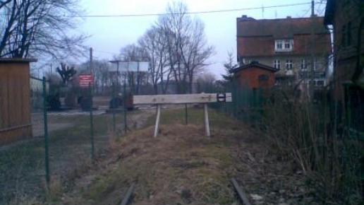 koniec toru wyciągowego ze stacji, dalej zostało rozebrane.., Michał Małek