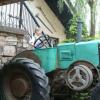 traktor w skansenie na którym bawił się synek, Katarzyna Jamrozik