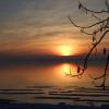 Zachód słońca nad jeziorem Chiemsee, nena