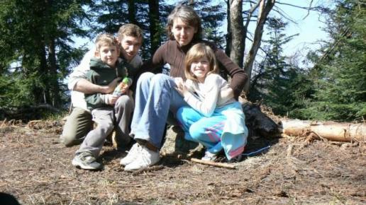 na szczycie Łamanej Skały 929 m npm, Katarzyna Jamrozik