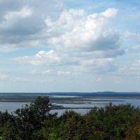 Widok na wsteczną deltę Świny-ze wzgórza Zielonka, ivona
