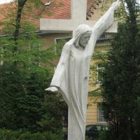 figura przy kościele w Żywcu, Katarzyna K