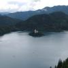 Bled - widok z zamku na jezioro, Adam Prończuk