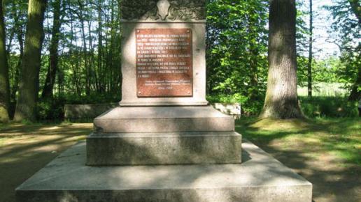 zniszczony pomnik Tiele- Winklera, Danuta