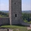 Chęciny - murowana wieża widziana z baszty, JureK