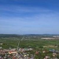 Chęciny - panorama z wieży zamkowej, JureK