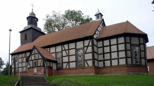 Mechowo - ryglowy kościół z 1742 roku , Zbyszek Mat