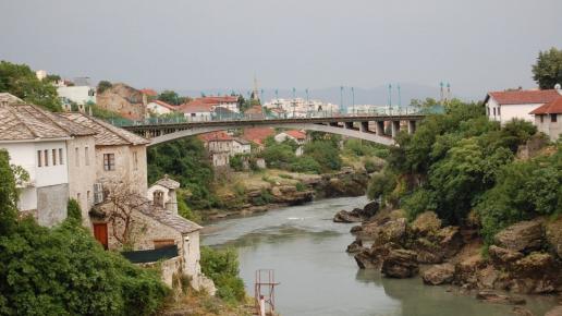 Mostar, rzeka Neretwa, Jan Nowak