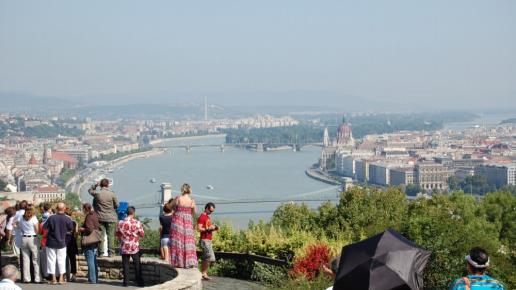 panorama Budapesztu, w. z góry Gelerta, Jan Nowak