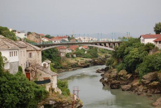 Mostar, rzeka Neretwa, Jan Nowak