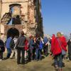 Świętokrzyskie wędrówki 17 marca 21012r. Bodzentyn ruiny zamku, Alina Osieniecka