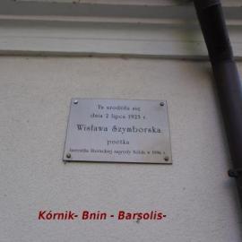 Kornik-Bnik Dom W. Szymborskiej , Barsolis Karol Turysta Kulturowy