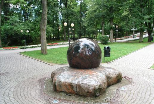 Fontanna kula w Polanicy, mokunka