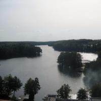 widok z wieży na Jezioro Łagowskie, Roman Świątkowski