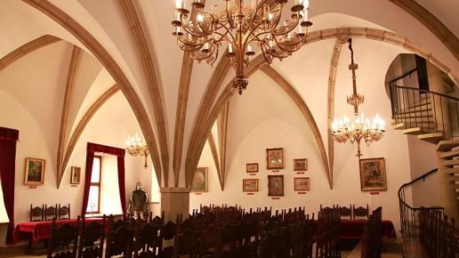 Wnętrza zamku w Wieliczce