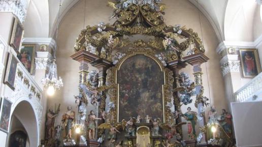Cieplice Zdrój- kościół parafialny- Wyposażenie rokokowe, w ołtarzu głównym, obraz Michała Willmanna, zwanego śląskim Rafaelem., Danuta