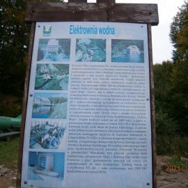 tablica informacyjna -elektrownia wodna Gałąźnia Mała, Danusia