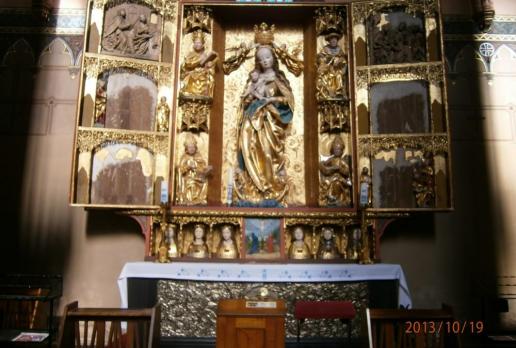 ocalały tryptyk-ołtarz gotycki w archikatedrze we Fromborku, Danusia