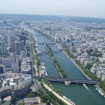 widok na Sekwanę z wieży Eiffela, Danusia