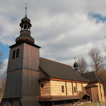 Koszęcin drewniany kościół