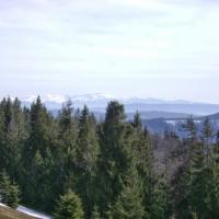 Tatry widoczne ze szlaku żółtego na Lipowską, DoRi