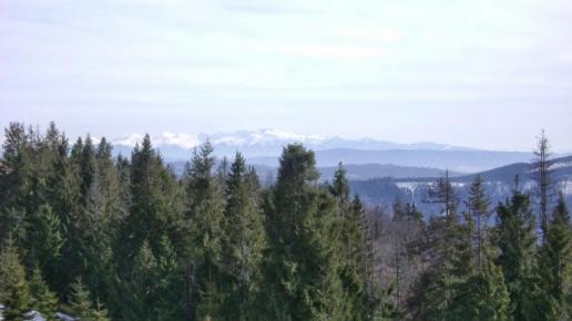 Tatry widoczne ze szlaku żółtego na Lipowską, DoRi