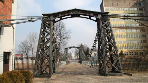 Ozimek - najstarszy most żelazny wiszący w Europie
