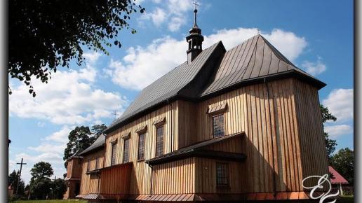 Drewniany kościół w Hucie Krzeszowskiej