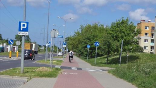 ścieżka rowerowa w Słupsku, Danusia
