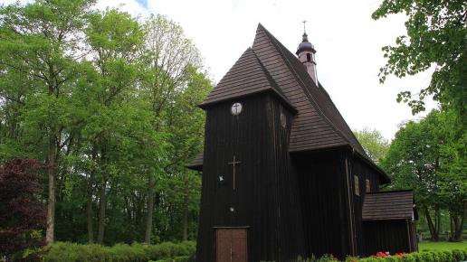 Popowice drewniany kościół