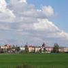 Widok na Chełmżę z drogi prowadzącej na tzw. Kończewice-Ogrodniki, Marcin_Henioo