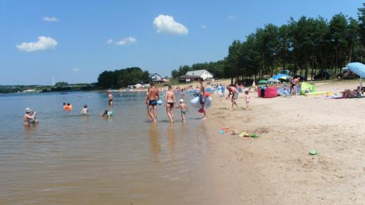 Plaże nad Jeziorem Chańcza w Korytnicy, mokunka