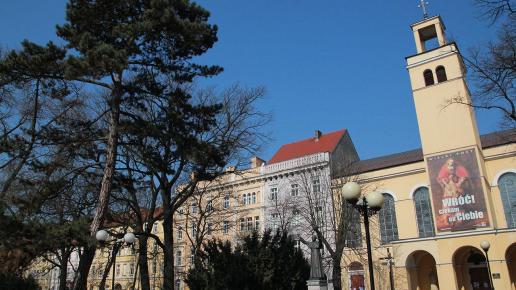 Oława zamek i kościół Św. Piotra i Pawła