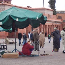 Marrakesz, Plac Djemma el Fna,kobry, Danusia