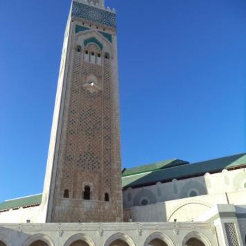 Przed meczetem Hassana w Casablance, Danusia