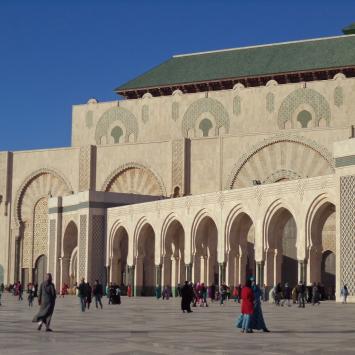 Przed meczetem Hassana w Casablance, Danusia