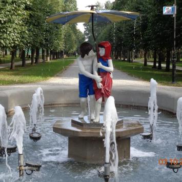 Park Zdrojowy,fontanna Jaś i Małgosia, Danusia