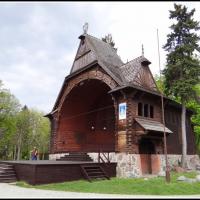 Ciechocinek - Park Zdrojowy, piękna, drewniana muszla koncertowa, Marcin_Henioo