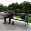 Wejherowo - pomnik Kaszuba z akordeonem w parku