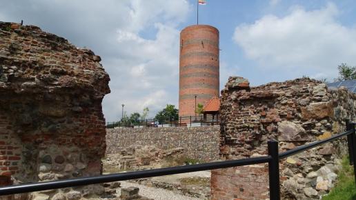 Grudziądz - Wieża Klimek i ruiny zamku