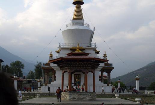 Memorial Czorten - w środku znajdują się relikwie III króla Bhutanu, Tadeusz Walkowicz